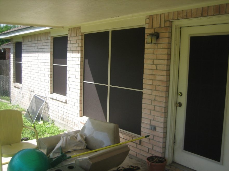 Solar screens in Mission, Texas